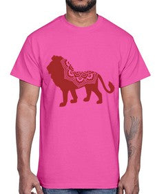 LionMandala 734#- mandala- Cotton Tee