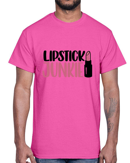 Lipstick Junkie Style 56#-makeup Cotton Tee