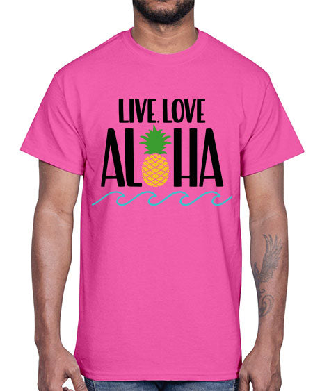 Live Love Aloha Style 30#- summer- Cotton Tee