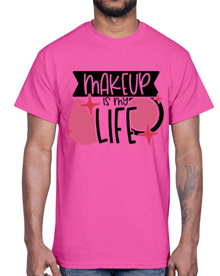Makeup Is My Life Style 45#-makeup Cotton Tee