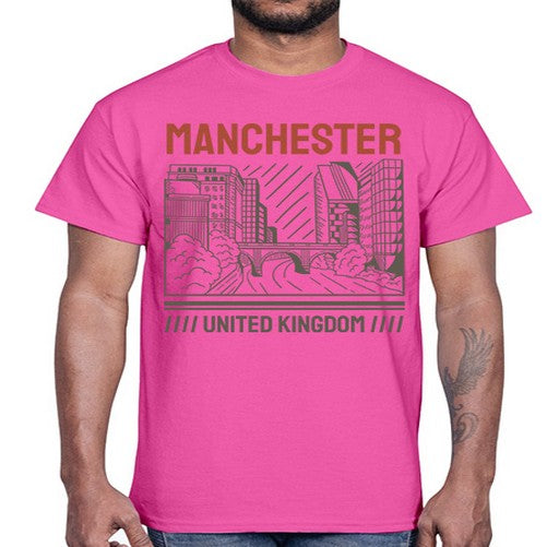 Manchester 1228#- cities- Cotton Tee