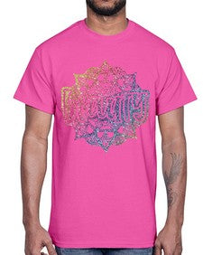 Mandala Beauty Rainbow Glitter 756#- mandala- Cotton Tee