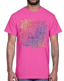 Mandala Teach Love Inspire Rainbow Glitter 762#- mandala- Cotton Tee