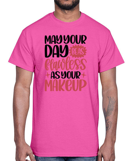 May Your Day Be As Flawless As Your Makeup Style 37#-makeup Cotton Tee
