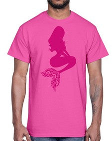MermaidMandalaUpdated 933#- mandala- Cotton Tee