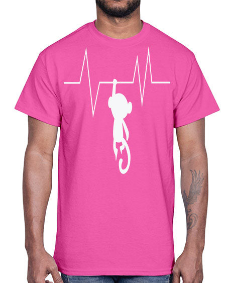 Monkey Heartbeat 14#- monkey- Cotton Tee