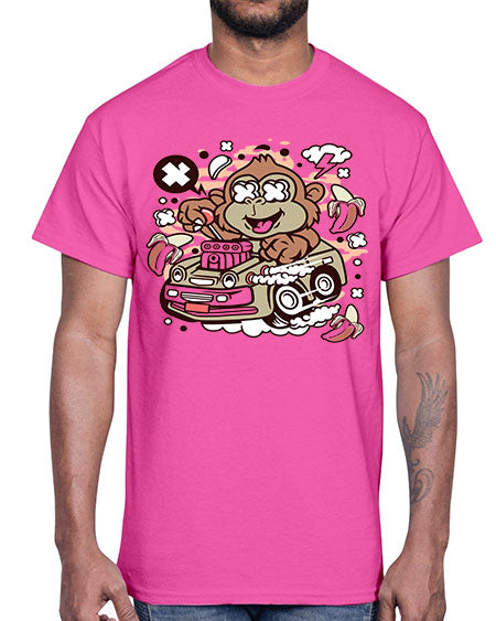 Monkey Hotrod- monkey- Cotton Tee
