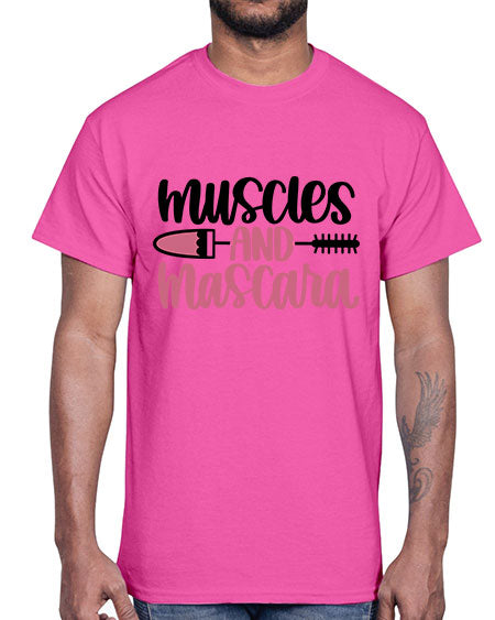 Muscles And Mascara Style 35#-makeup Cotton Tee