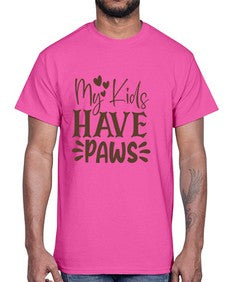 My Kids Have Paws Style 21#- cats- Cotton Tee