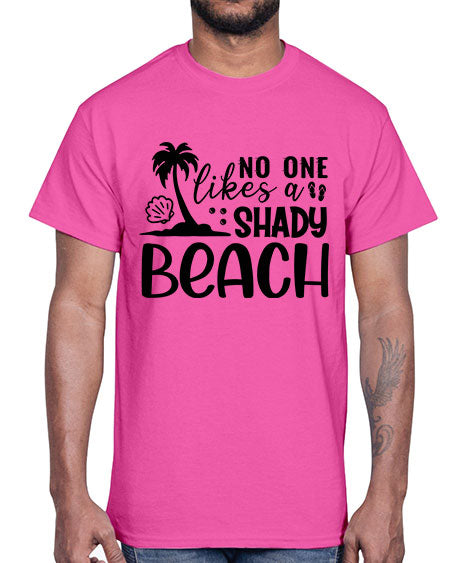 No one likes a shady beach 01#- summer- Cotton Tee