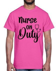 Nurse on duty 1188#- nurse- Cotton Tee