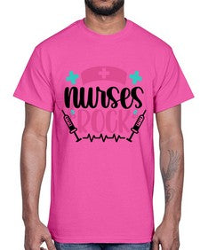 Nurses Rock Style Style 1254#- nurse- Cotton Tee