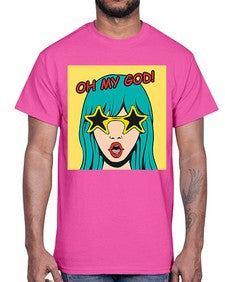 Oh My God 963#- art pop art- Cotton Tee