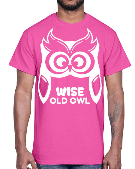 Owl Lover Wise Old Owl A TurtleRabbit 13#- owl- Cotton Tee
