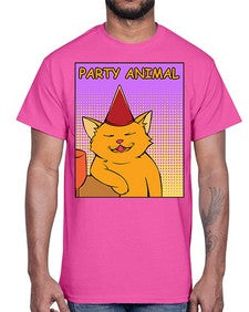 Party Animal 978#- art pop art- Cotton Tee