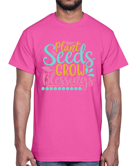 Plant seeds grow blessings Style 57#- summer- Cotton Tee