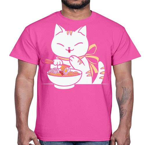 Ramen Cat Kawaii Anime Tee Japanese 280#- anime- Cotton Tee