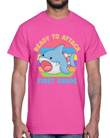 Ready to Attack first Grade 710#- first grade- Cotton Tee