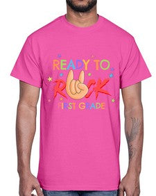 Ready to Rock first Grade 728#- first grade- Cotton Tee