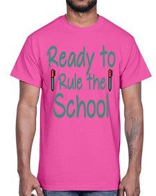 Ready to Rule the School 740#- graduation- Cotton Tee