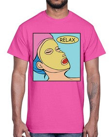 Relax 1013#- art pop art- Cotton Tee