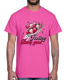 Retro Summer Doing My Berry 1506#- strawberry- Cotton Tee