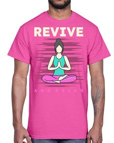 Revive and Relax 500#- yoga- Cotton Tee