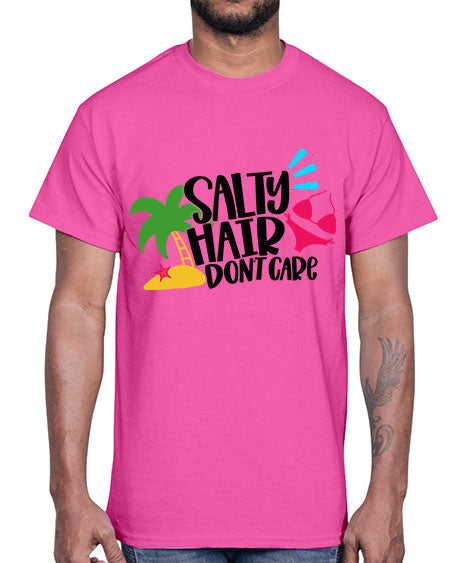Salty Hair Dont Care Style 29#- summer- Cotton Tee