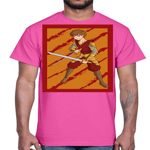 Samurai boy 95#- anime- Cotton Tee