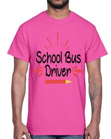 School Bus Driver 793#- graduation- Cotton Tee