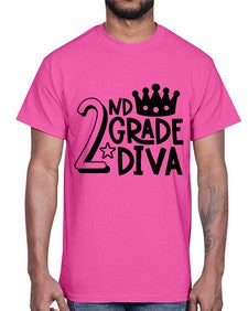 Second Grade Diva 812#- second grade- Cotton Tee