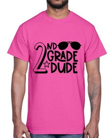 Second Grade Dude 816#- second grade- Cotton Tee