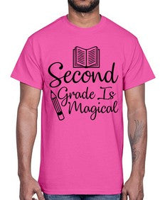 Second Grade Is Magical 820#- second grade- Cotton Tee