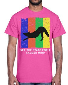 Set the Stage 515#- yoga- Cotton Tee