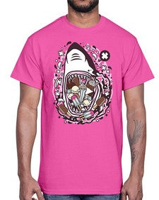 Shark Ice Cream 1523#- ice cream- Cotton Tee