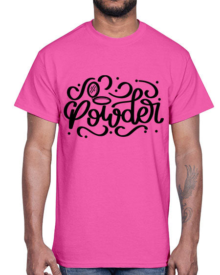 SinglePowder Style 24#-makeup Cotton Tee