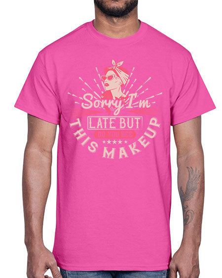 Sorry Im late but do you see this makeup Style 186#-makeup Cotton Tee