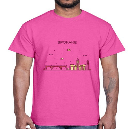 Spokane 1880#- cities- Cotton Tee