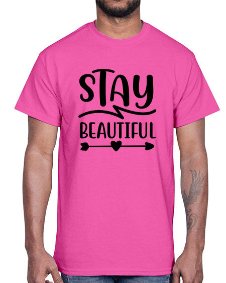 Stay Beautiful 147#-  fashion- Cotton Tee