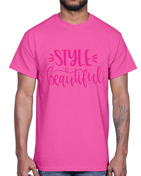 Stay Beautiful 148#-  fashion- Cotton Tee