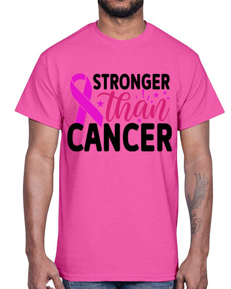 Stronger Than Cancer 6#- breast cancer- Cotton Tee