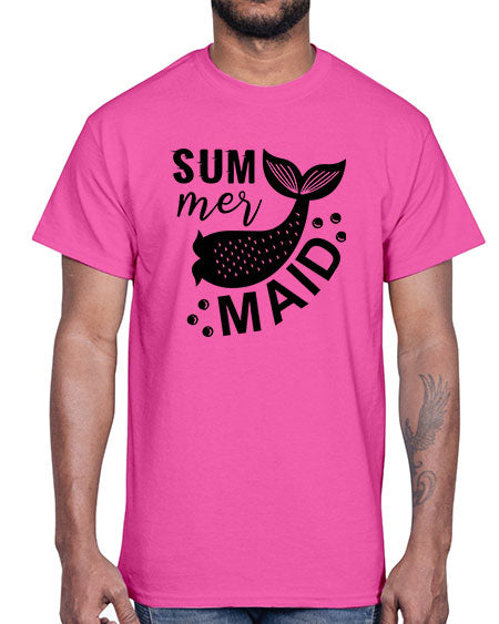 Sum mer maid 01#- summer- Cotton Tee