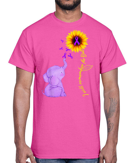 Sunflower Alzheimer Awareness shirt I Will Remember For You 215#- alzheimers- Cotton Tee