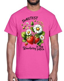 Sweetest Strawberry In The Patch 1598#- strawberry- Cotton Tee