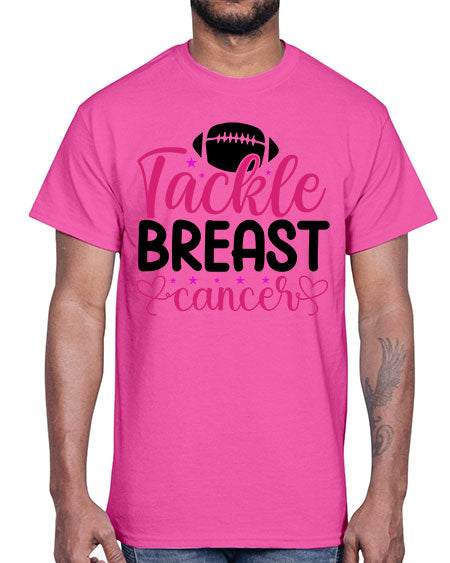 Tackle Breast Cancer 4#- breast cancer- Cotton Tee