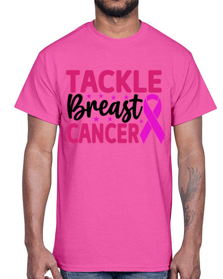 Tackle Breast Cancer 5#- breast cancer- Cotton Tee