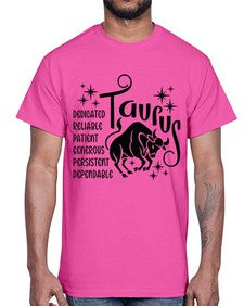 Taurus 486#- taurus- Cotton Tee