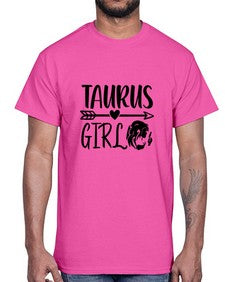 Taurus girl 498#- taurus- Cotton Tee