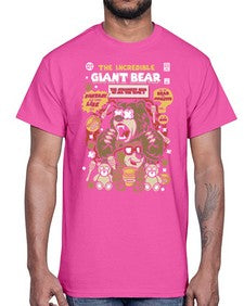 The incredible bear 251#- cartoon animals- Cotton Tee
