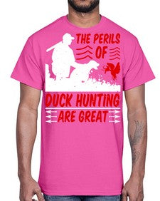 The perils of duck hunting are great Style 14#- ducks- Cotton Tee